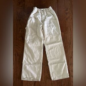 URBAN OUTFITTERS BDG Cinched High Waisted Wide Leg PainterJeans Carpenter XS